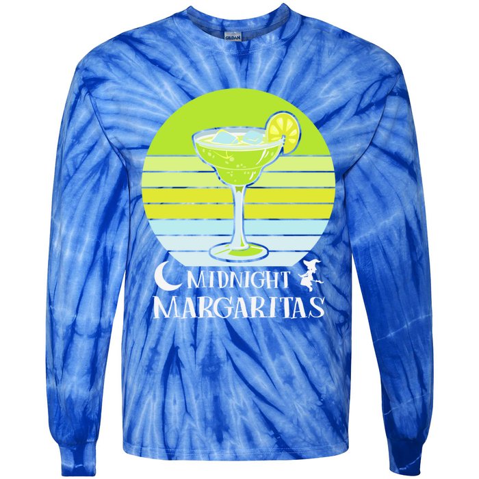 Midnight Margaritas Halloween Costume Gift Tie-Dye Long Sleeve Shirt