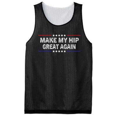 Make My Hip Great Again Funny Surgery Injury Recovery Mesh Reversible Basketball Jersey Tank