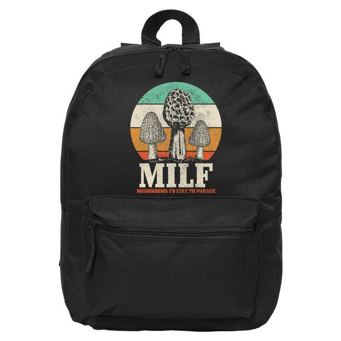 Morel Mushroom Hunting M.I.L.F. Mushrooms Id Like To Forage 16 in Basic Backpack