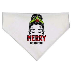 Merry Mama Hair Bun Festive Christmas USA-Made Doggie Bandana