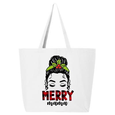 Merry Mama Hair Bun Festive Christmas 25L Jumbo Tote