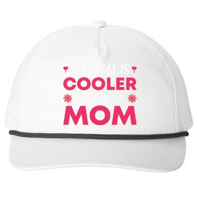 My Mom Is Cooler Than Your Mom T Snapback Five-Panel Rope Hat