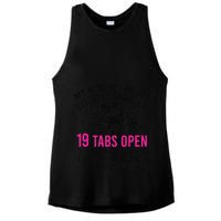 My Mind Is Like My Internet Browser 19 Tabs Open Ladies PosiCharge Tri-Blend Wicking Tank