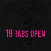 My Mind Is Like My Internet Browser 19 Tabs Open Ladies PosiCharge Tri-Blend Wicking Tank