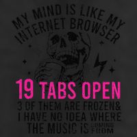 My Mind Is Like My Internet Browser 19 Tabs Open 7 Panel Mesh Trucker Snapback Hat