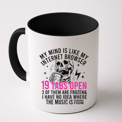 My Mind Is Like My Internet Browser 19 Tabs Open Mug
