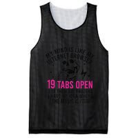 My Mind Is Like My Internet Browser 19 Tabs Open Mesh Reversible Basketball Jersey Tank