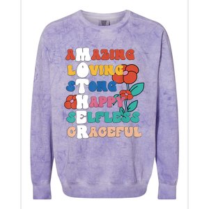 MOTHER Meaning I Love Mom Mothers Day Colorblast Crewneck Sweatshirt