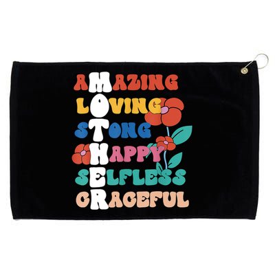 MOTHER Meaning I Love Mom Mothers Day Grommeted Golf Towel