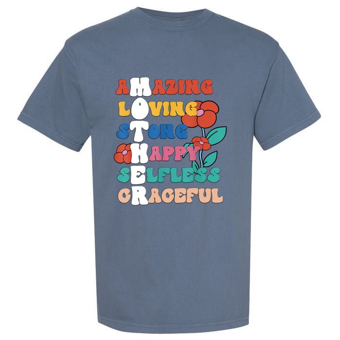 MOTHER Meaning I Love Mom Mothers Day Garment-Dyed Heavyweight T-Shirt