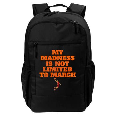My Madness Is Not Limited To March Basketball Vintage Style Backpack