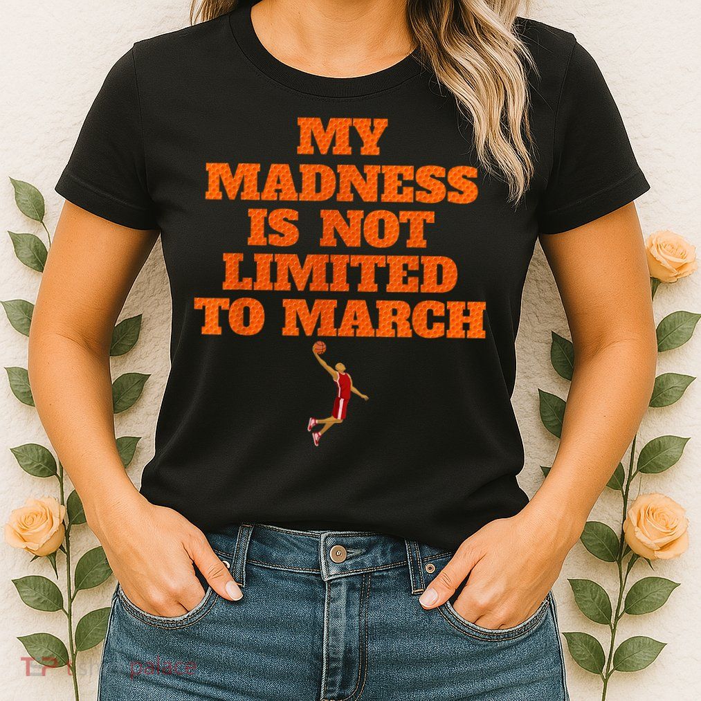 My Madness Is Not Limited To March Basketball Vintage Style Womens T-Shirt