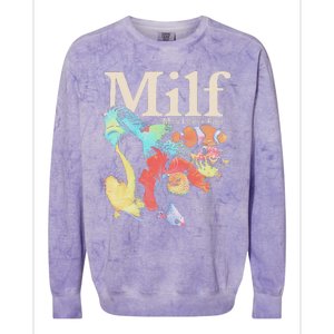 Milf Man I Love Fish Colorblast Crewneck Sweatshirt