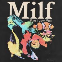 Milf Man I Love Fish 7 Panel Mesh Trucker Snapback Hat