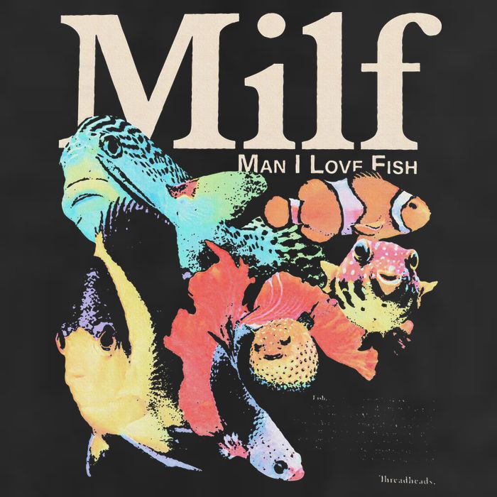 Milf Man I Love Fish 7 Panel Mesh Trucker Snapback Hat
