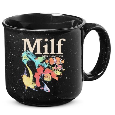 Milf Man I Love Fish 15oz Campfire Ceramic Mug