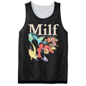 Milf Man I Love Fish Mesh Reversible Basketball Jersey Tank