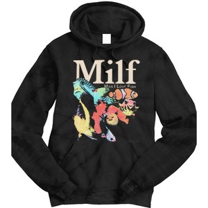 Milf Man I Love Fish Tie Dye Hoodie