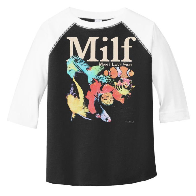 Milf Man I Love Fish Toddler Fine Jersey T-Shirt