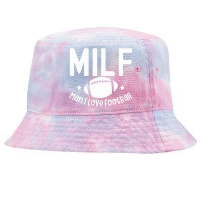 Milf Man I Love Football Tie-Dyed Bucket Hat