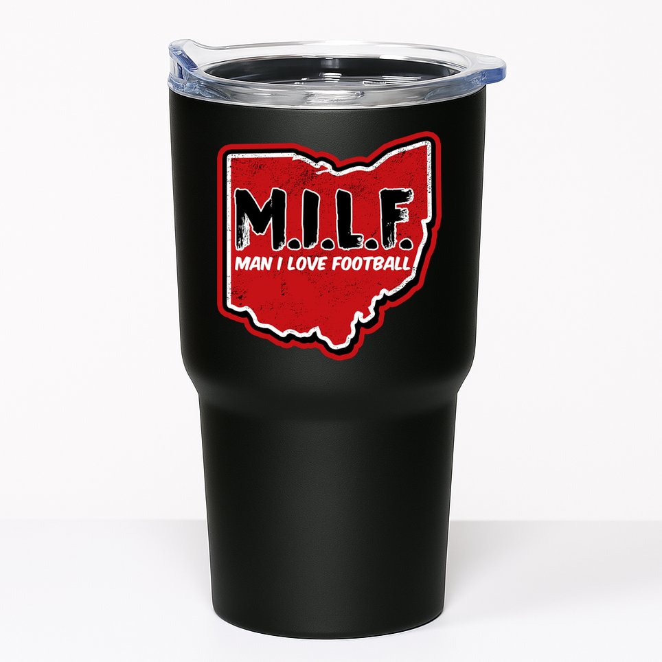 MILF Man I Love Football Ohio State Tumbler