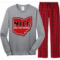 MILF Man I Love Football Ohio State Long Sleeve Pajama Set