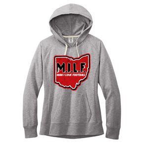 MILF Man I Love Football Ohio State Women's Fleece Hoodie