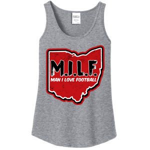 MILF Man I Love Football Ohio State Ladies Essential Tank