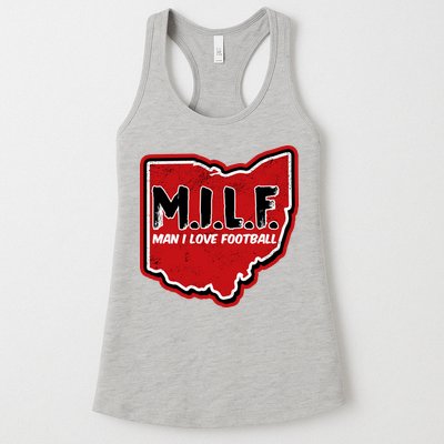 MILF Man I Love Football Ohio State Womens Tank Top
