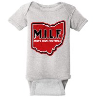 MILF Man I Love Football Ohio State Baby Bodysuit