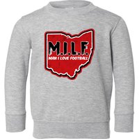 MILF Man I Love Football Ohio State Toddler Sweatshirt