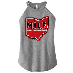 MILF Man I Love Football Ohio State Women's Perfect Tri Rocker Tank