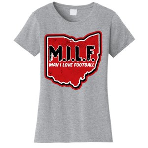 MILF Man I Love Football Ohio State Women's T-Shirt