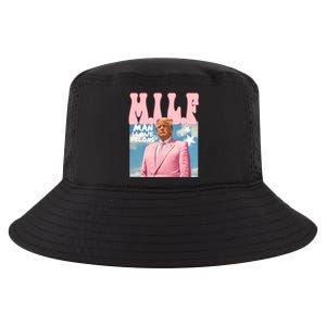 Milf Man I Love Felons Funny Trump Pink 2024 For President Cool Comfort Performance Bucket Hat