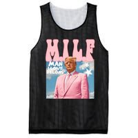 Milf Man I Love Felons Funny Trump Pink 2024 For President Mesh Reversible Basketball Jersey Tank