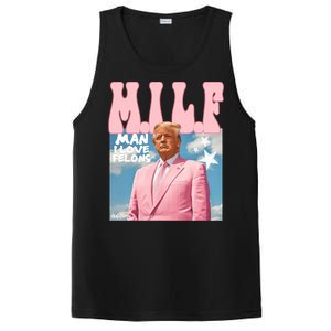 Milf Man I Love Felons Funny Trump Pink 2024 For President PosiCharge Competitor Tank