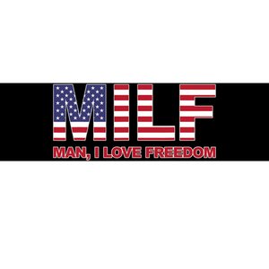 MILF Man I Love Freedom American Flag United States America Bumper Sticker