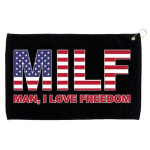 MILF Man I Love Freedom American Flag United States America Grommeted Golf Towel