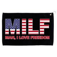 MILF Man I Love Freedom American Flag United States America Grommeted Golf Towel