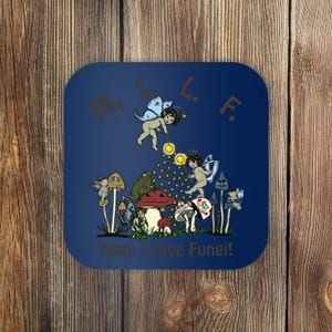 MILF Man I Love Fungi Mushroom Ideal For Valentine's Day Coaster