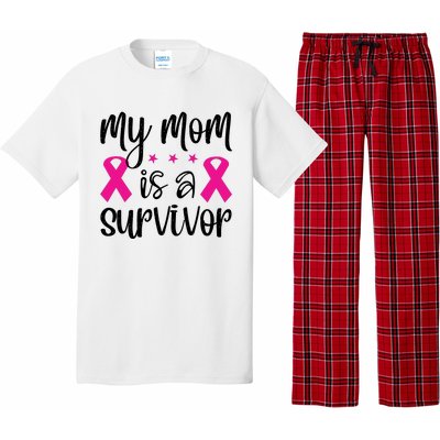 My Mom Is A Survivor Breast Cancer Awareness Pajama Set