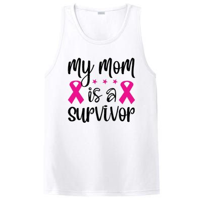 My Mom Is A Survivor Breast Cancer Awareness PosiCharge Competitor Tank