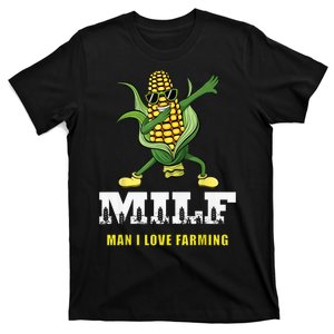 MILF Man I Love Farming Dabbing Corn Design T-Shirt