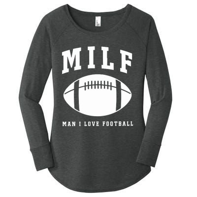 Milf Man I Love Football Game Day Women's Perfect Tri Tunic Long Sleeve Shirt