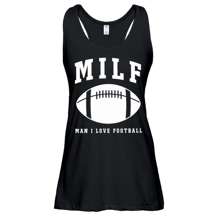 Milf Man I Love Football Game Day Ladies Essential Flowy Tank