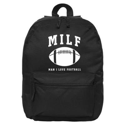 Milf Man I Love Football Game Day 16 in Basic Backpack