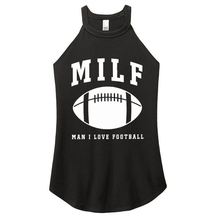 Milf Man I Love Football Game Day Women's Perfect Tri Rocker Tank