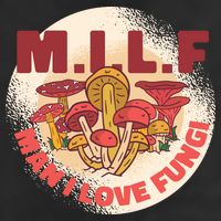 MILF Man I Love Fungi Funny 7 Panel Mesh Trucker Snapback Hat