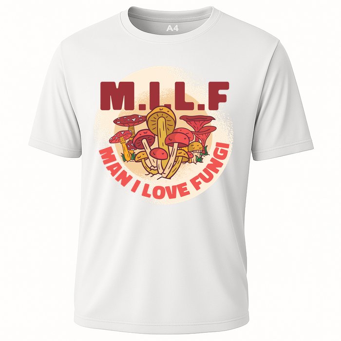 MILF Man I Love Fungi Funny Cooling Performance Crew T-Shirt