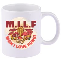 MILF Man I Love Fungi Funny 11oz C Handle Ceramic Mug